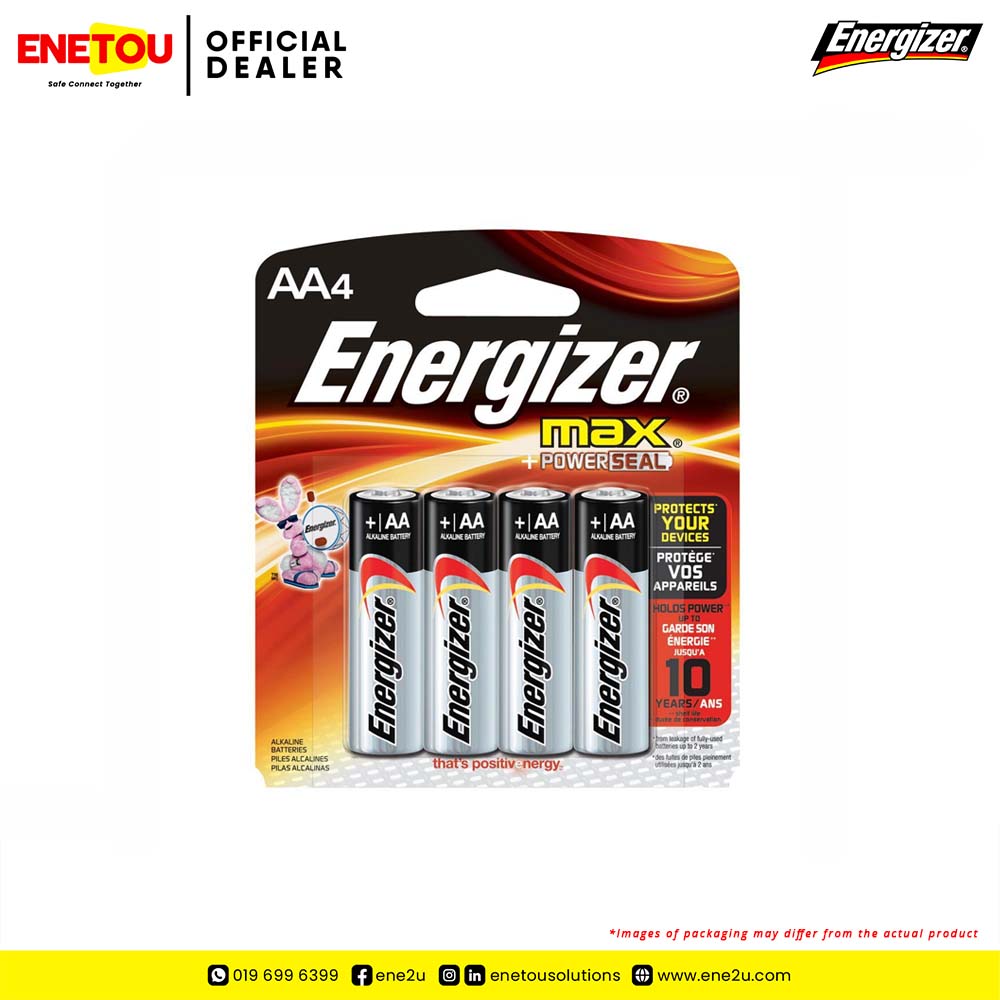 ENERGIZER MAX® AA E91 ALKALINE BATTERIES